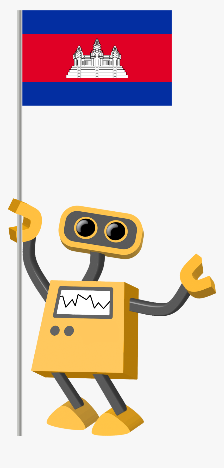 Robot With Stop Sign, HD Png Download, Free Download