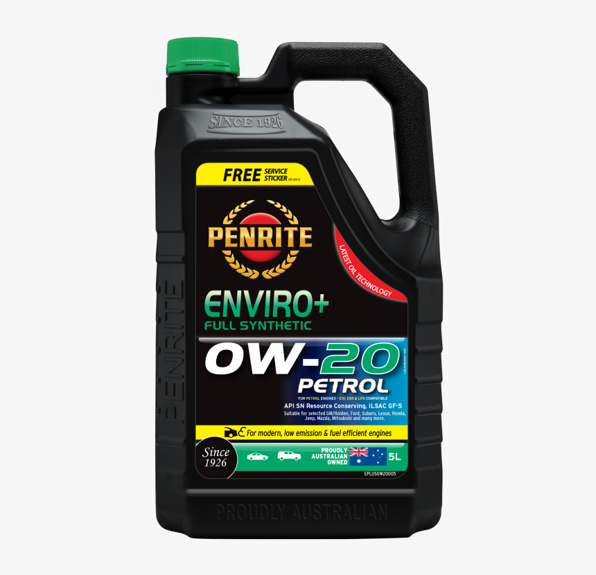 Penrite Enviro Plus 0w20 5l Engine Oil - Penrite Enviro+ 5w 30, HD Png Download, Free Download