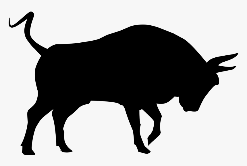 Angus Kids Bull - Silhouette Bull, HD Png Download, Free Download