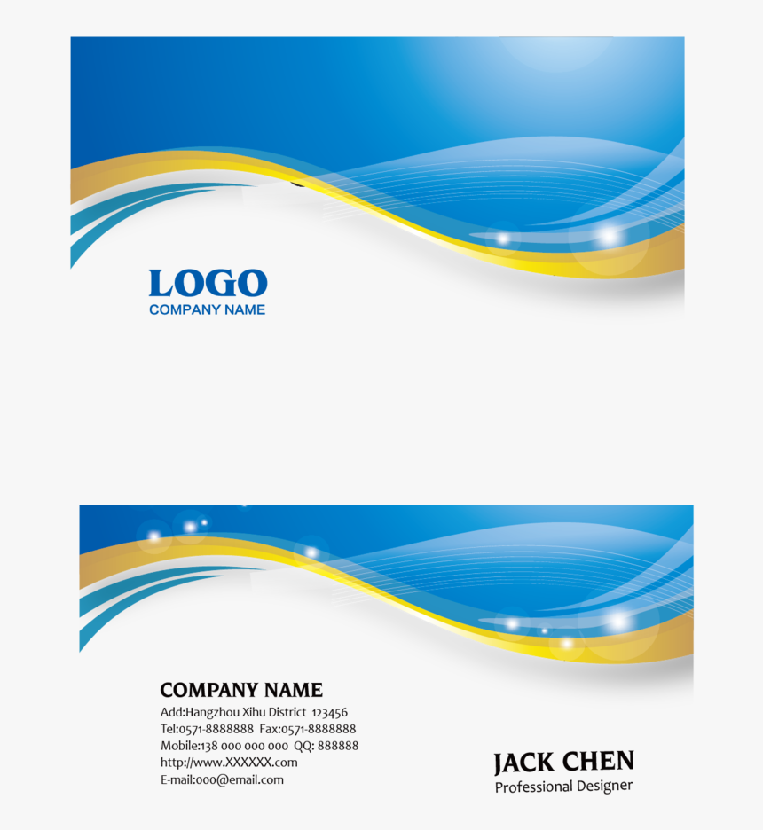 Blue Business Euclidean Vector Card Icon - Design Visiting Card Background  Png, Transparent Png - kindpng