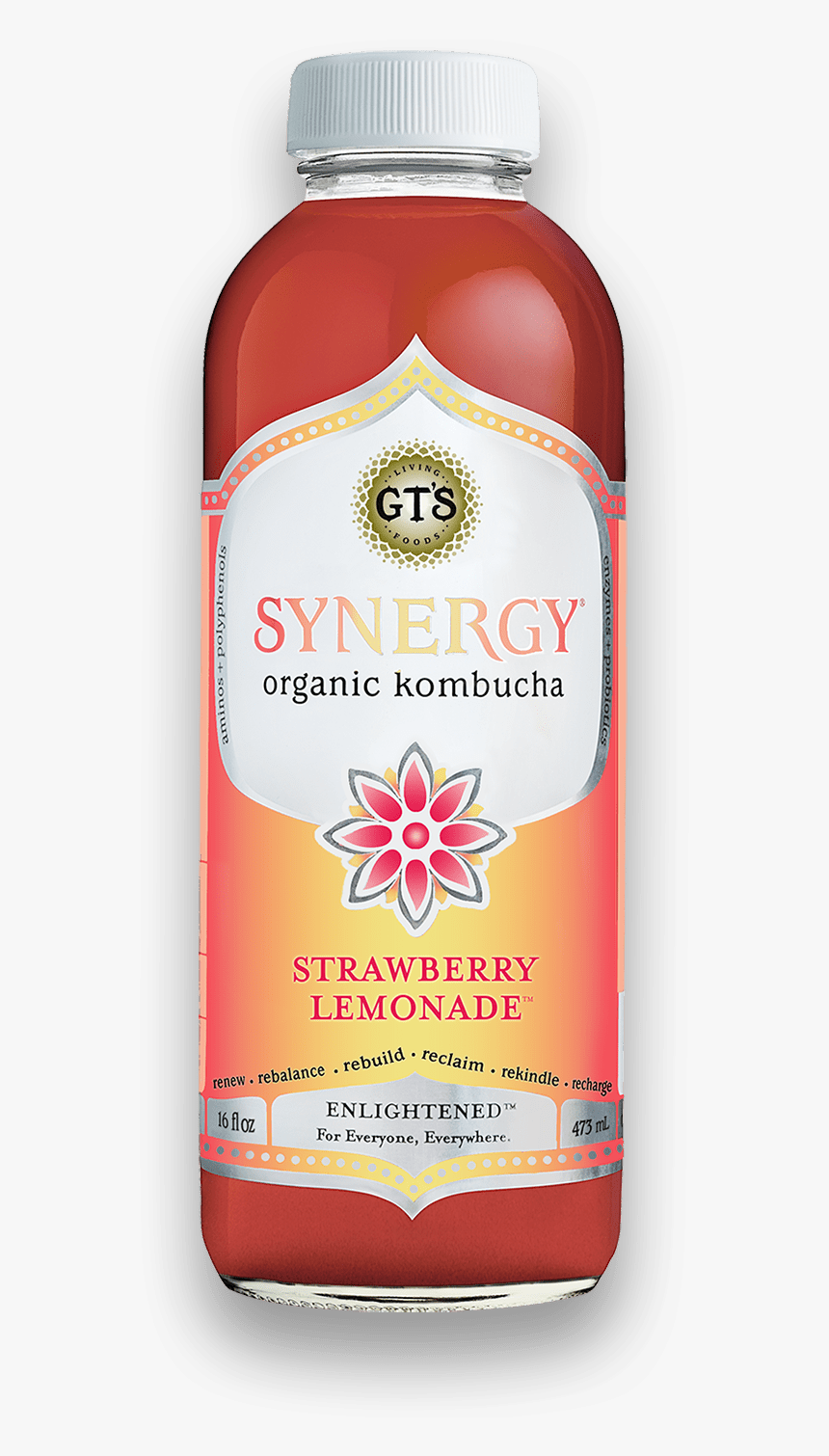 Strawberry Lemonade - Kombucha Synergy, HD Png Download - kindpng