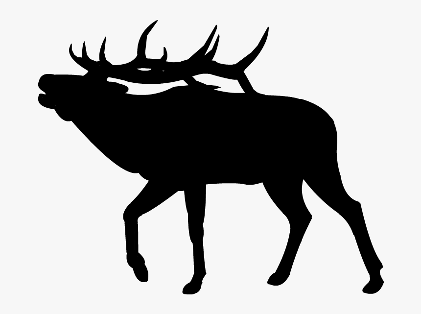 Bull Silhouette Clip Art - Elk Silhouette Png, Transparent Png, Free Download