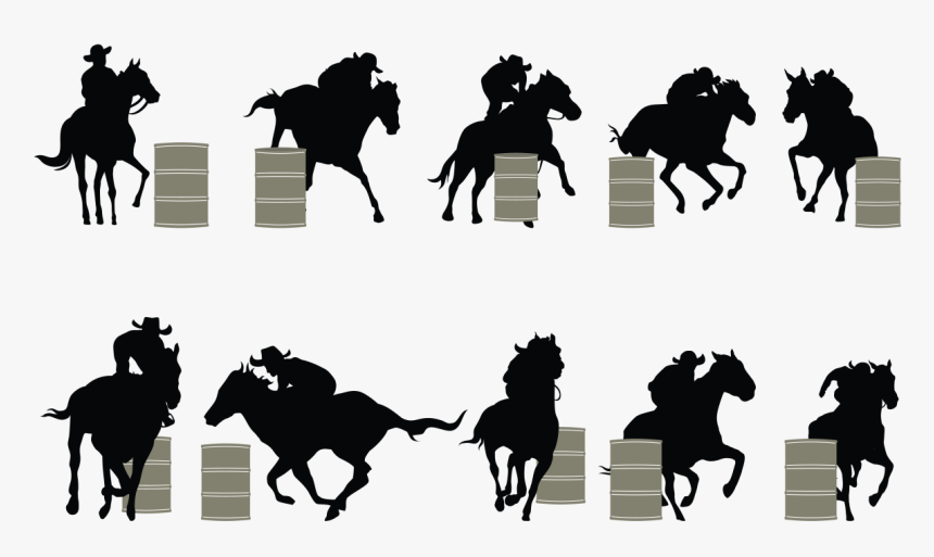 Transparent Bull Riding Clipart - Barrel Racing Clipart Png, Png Download, Free Download