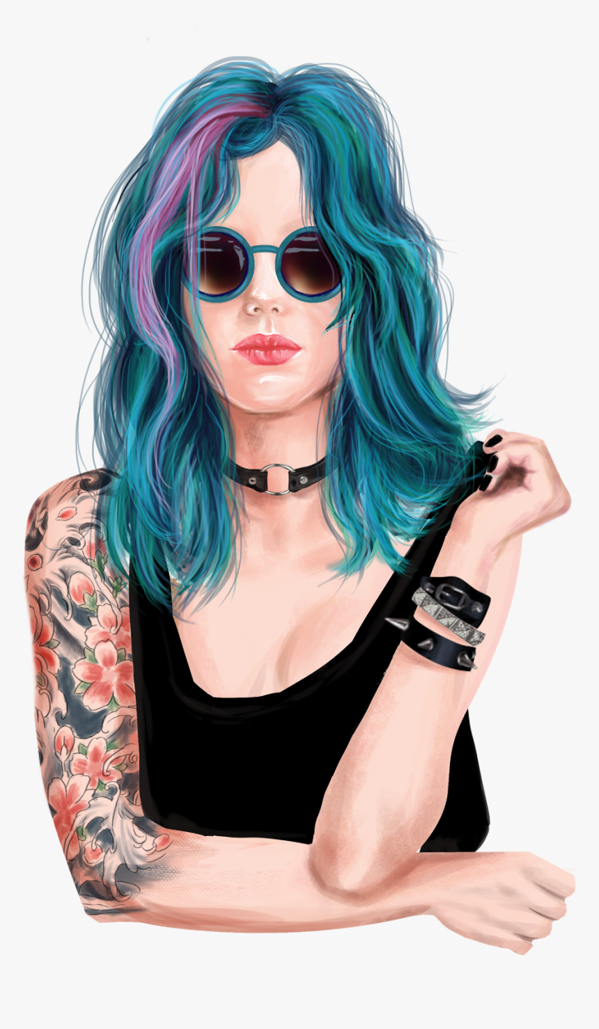 Tattoo, Transparent Png - Hd Colour Full Girl Png, Png Download, Free Download