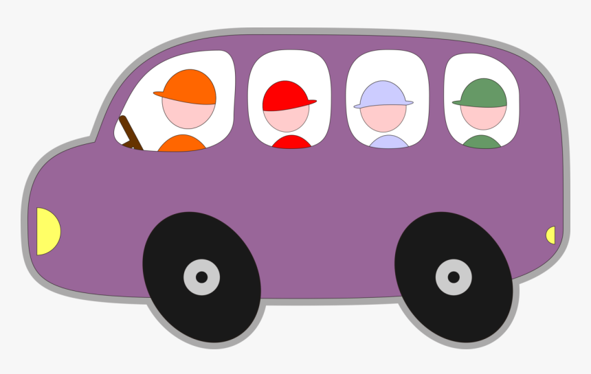 Pink,purple,headgear - School Bus, HD Png Download, Free Download