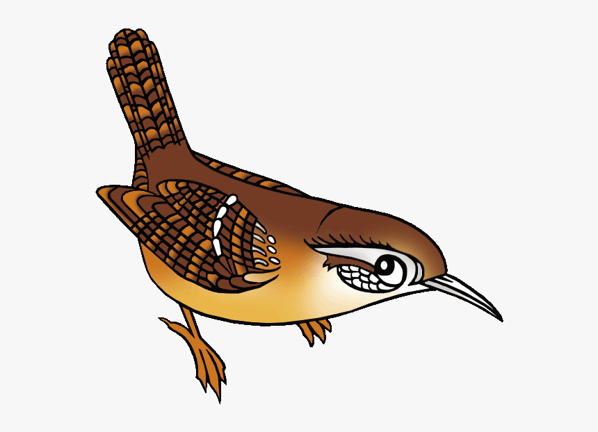 Wren Clipart Florida - Clip Art Of A Wren, HD Png Download, Free Download