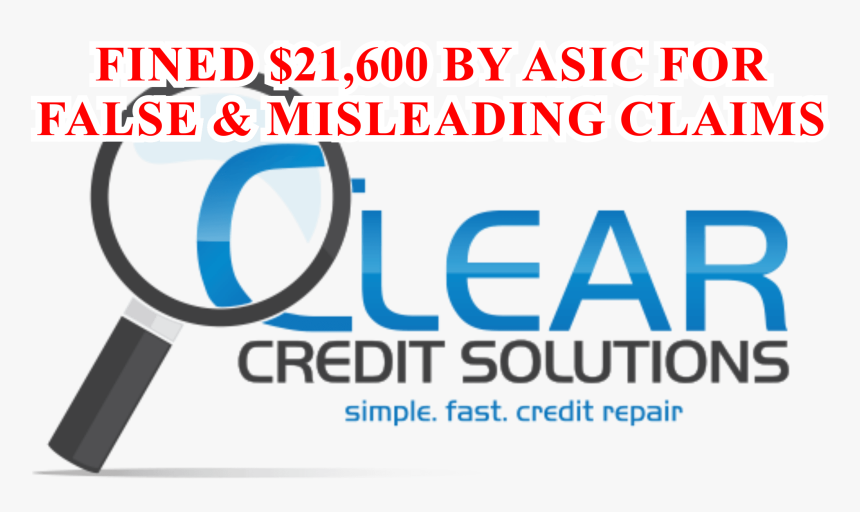 Clear Credit Solutions Fined $21600 By Asic For False - Electric Blue, HD Png Download, Free Download