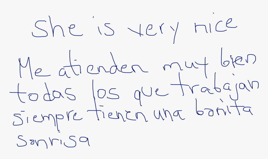 "she Is Very Nice - Handwriting, HD Png Download, Free Download