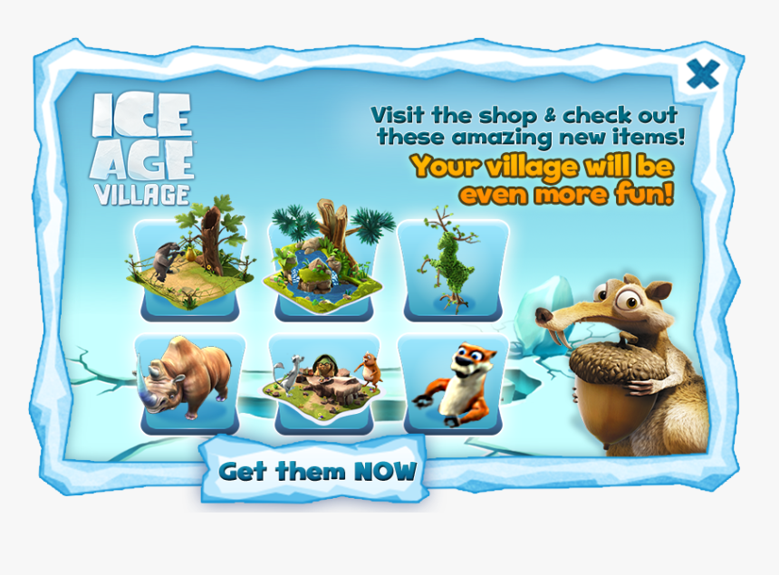 Fountain Grass Png For Kids - Ice Age Village Game All Animal, Transparent Png, Free Download