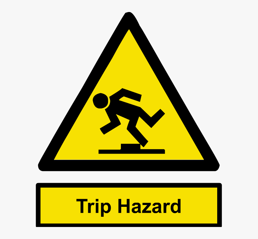 Warning Trip Hazard Signs, HD Png Download, Free Download