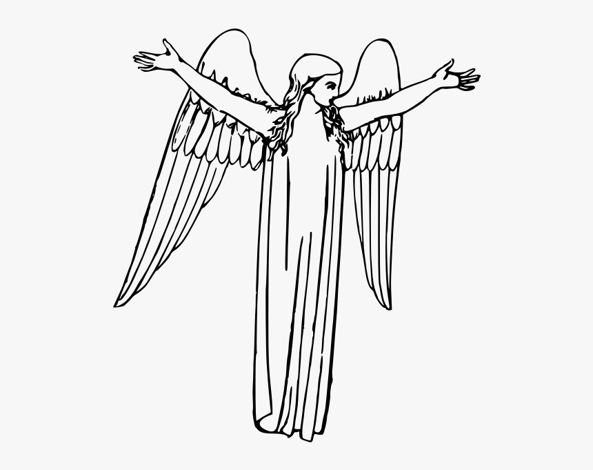 Angel - Drawing, HD Png Download, Free Download