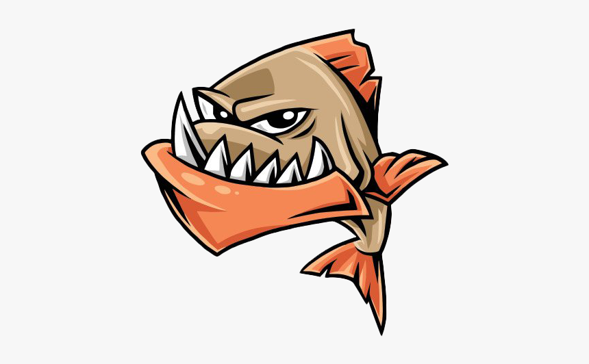 Piranha Fish Png Free Download - Cartoon Piranha Png, Transparent Png, Free Download