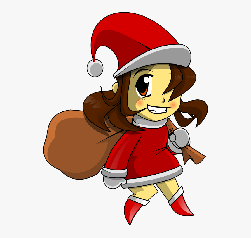 Santa Suit Cliparts - Santa Girl Clip Art, HD Png Download, Free Download