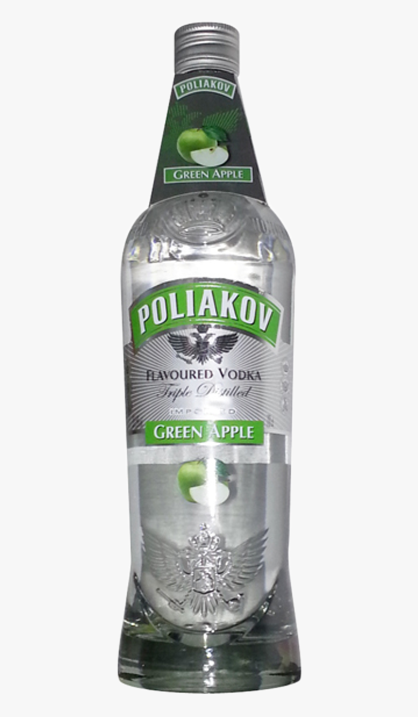 Poliakov Manzana Vodka 70cl - Vodka And Tonic, HD Png Download, Free Download