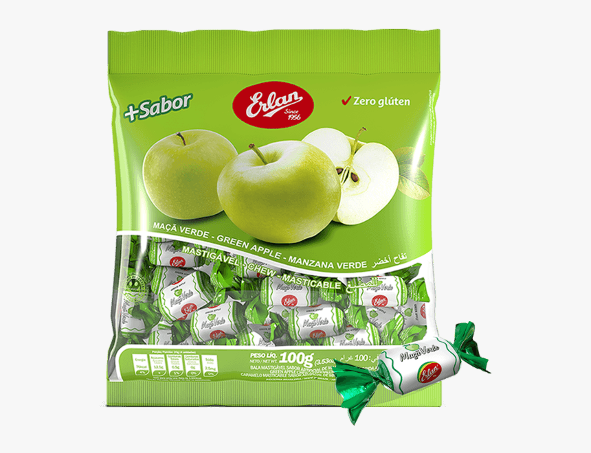 Chew Fruit Candies - Green Apple Chews Nutrution, HD Png Download, Free Download