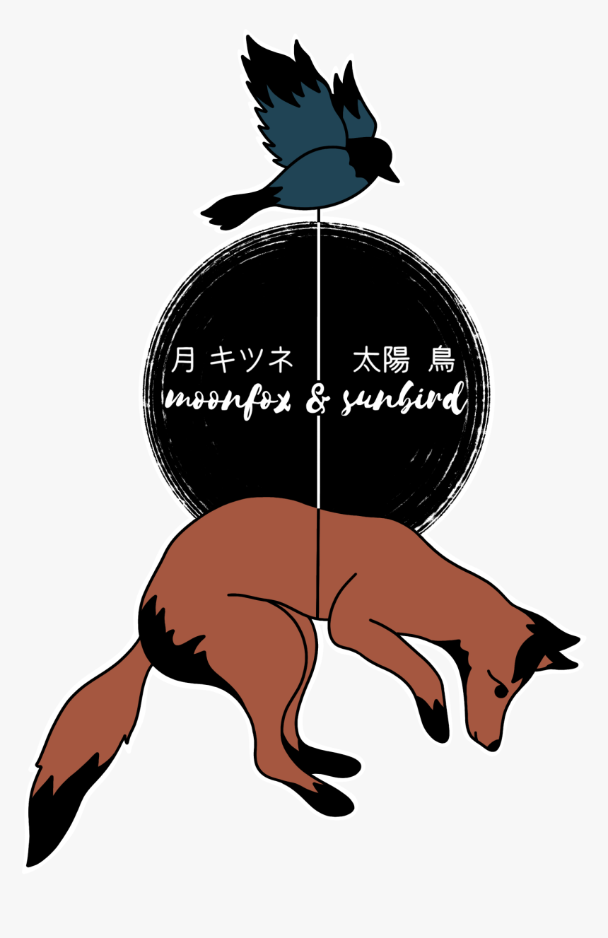 Moonfox & Sunbird - Illustration, HD Png Download, Free Download