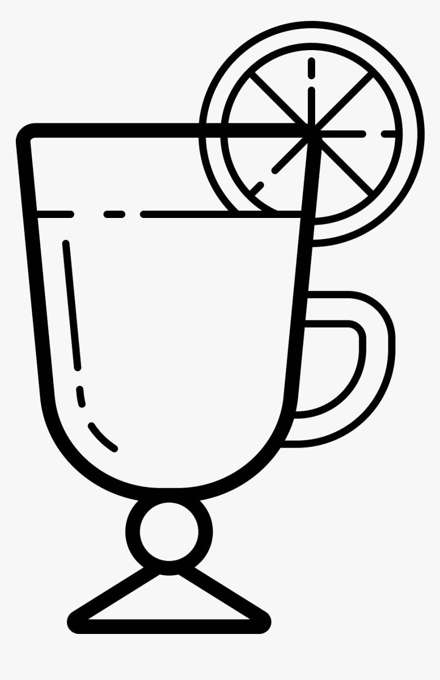 Mulled Wine Icon - Mulled Wine Clipart Black And White, HD Png Download, Free Download