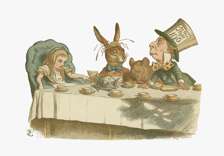 Alice Module2 Nurseryalice1890tenniel 12c - Alice At The Mad Hatter's Tea Party, HD Png Download, Free Download