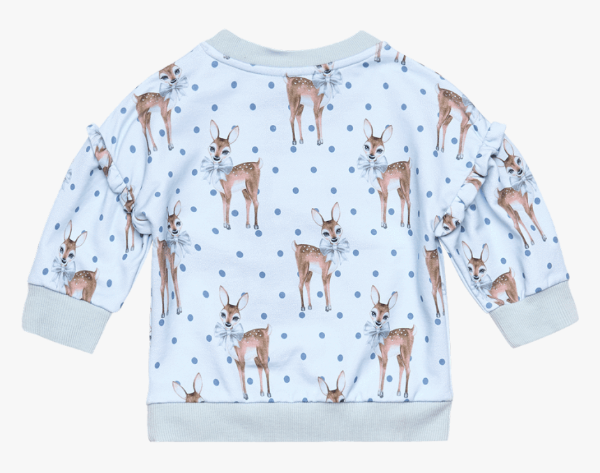 Rock Your Baby Deer Heart Puff Sleeve Baby Sweatshirt - Blouse, HD Png Download, Free Download