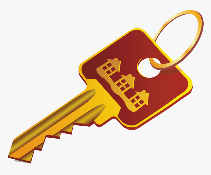 Golden Key Creative Cartoon - Cartoon Transparent Background Key, HD Png Download, Free Download