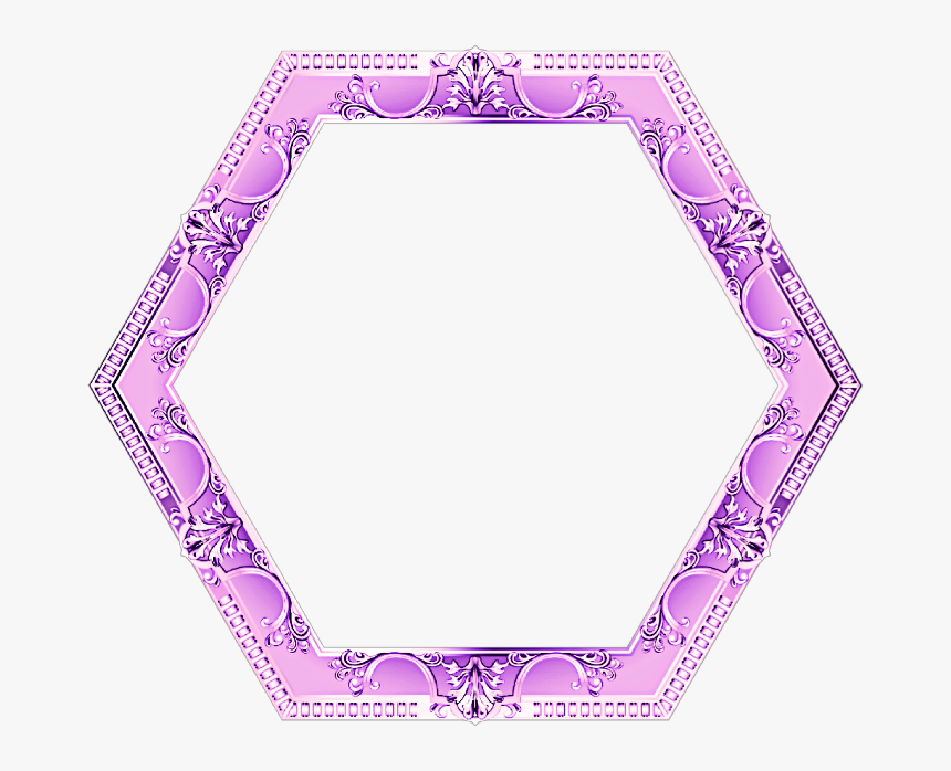 #frame #marco #hexagon #hexagono #hexágono #border - Ornament, HD Png Download, Free Download