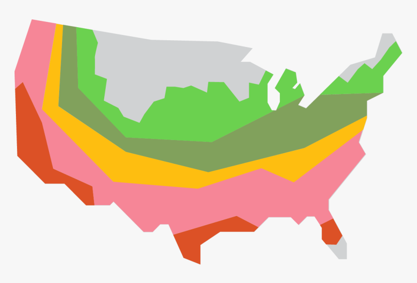 Hardiness Map - Lambda Theta Phi Regions, HD Png Download, Free Download