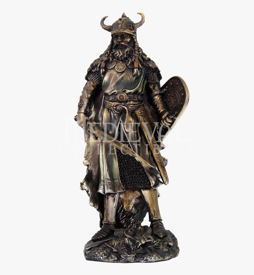 Battle Ready Viking Warrior Statue - Viking Metal Statue, HD Png Download, Free Download