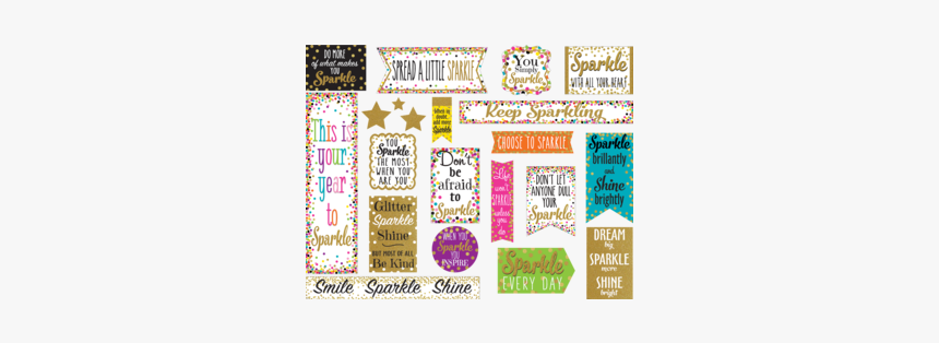 Confetti Sparkle And Shine Mini Bulletin Board - Teacher Created Resources Confetti Sparkle And Shine, HD Png Download, Free Download