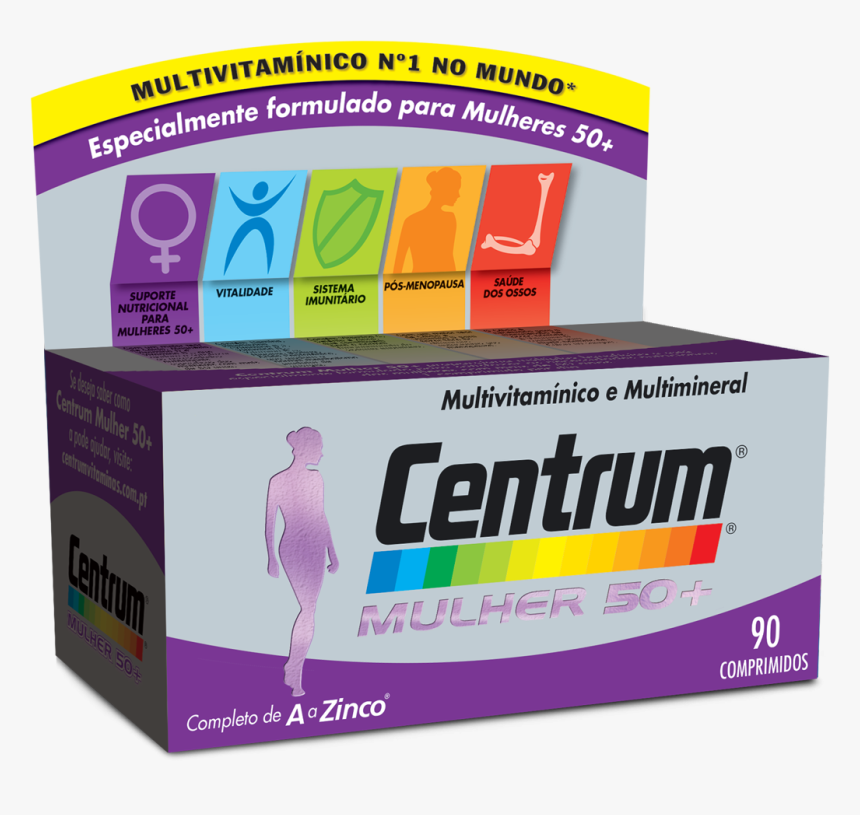 Centrum Mujer50 Comp Recubiertos X, HD Png Download, Free Download