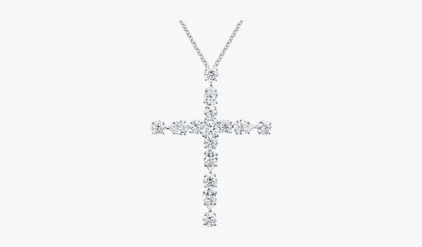 Symbols By Harry Winston, Large Diamond Madonna Cross - Cross, HD Png Download, Free Download