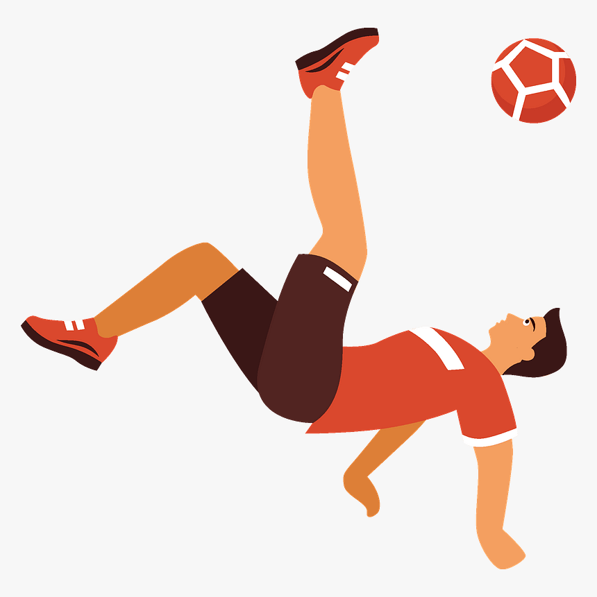 Soccer Player Clipart - Jumping, HD Png Download, Free Download