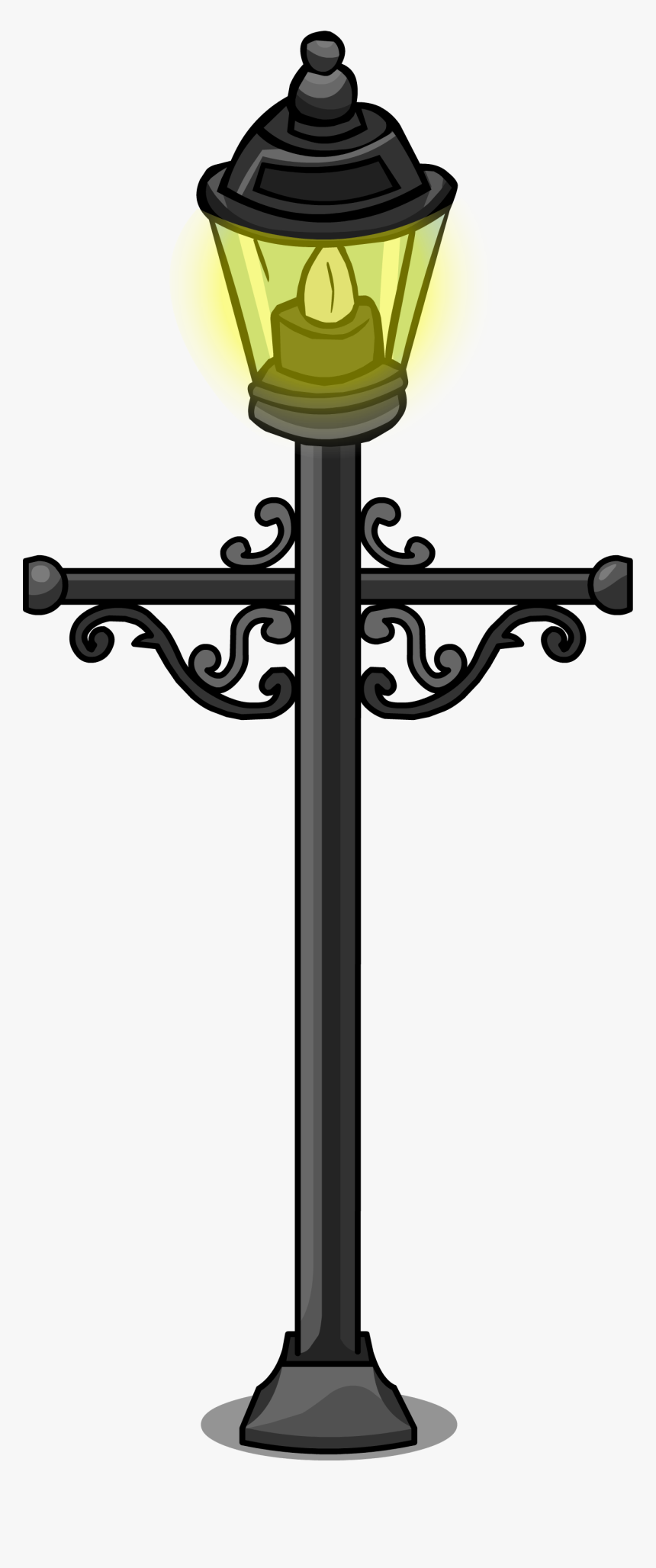 Wrought Iron Lamp Post - Lamp Sprite, HD Png Download, Free Download