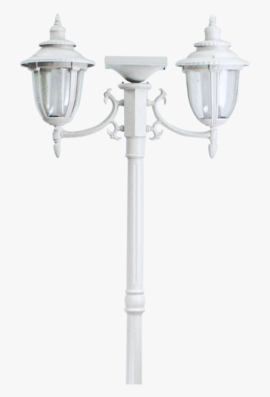 J & J Global Hannah Two Head Solar Lamp Post And , - Street Light, HD Png Download, Free Download