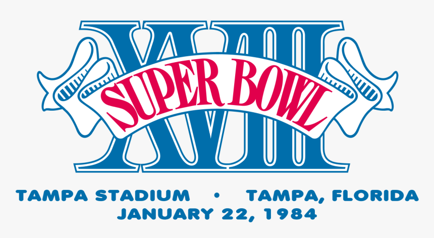 Super Bowl Xviii Logo, Hd Png Download - Super Bowl Xviii Logo, Transparent Png, Free Download