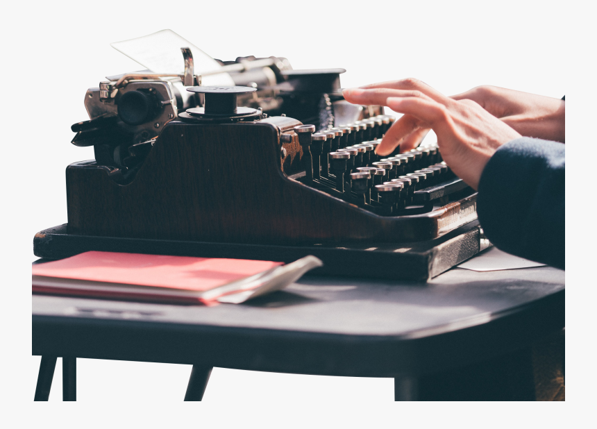 Typing On Type Writer - Typewriter, HD Png Download, Free Download