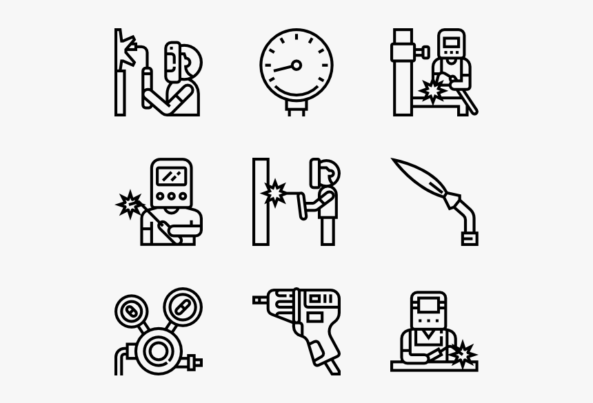 Vector Steel Metal - Welder Icon, HD Png Download, Free Download