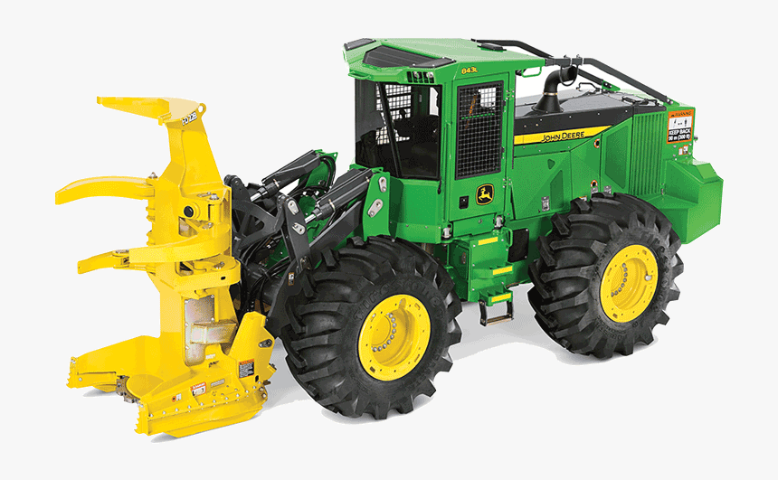 John Deere 843l , Png Download - Wheeled Feller Buncher, Transparent Png, Free Download