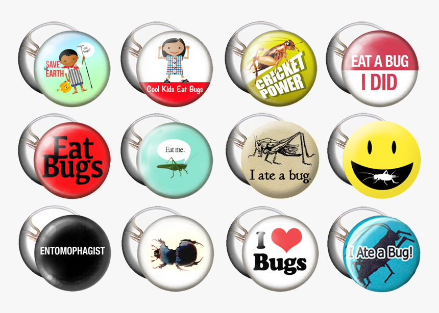 12 Entomophagy Buttons - And, HD Png Download, Free Download