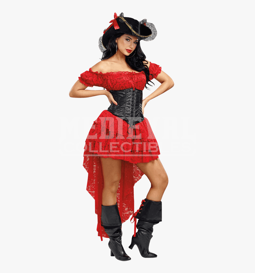 Transparent Wench Clipart - Corset Pirate Wench Costume, HD Png Download, Free Download