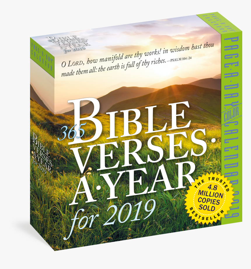 365 Bible Verses A Year Page A Day Calendar - 365 Bible Verses A Year Calendar, HD Png Download, Free Download