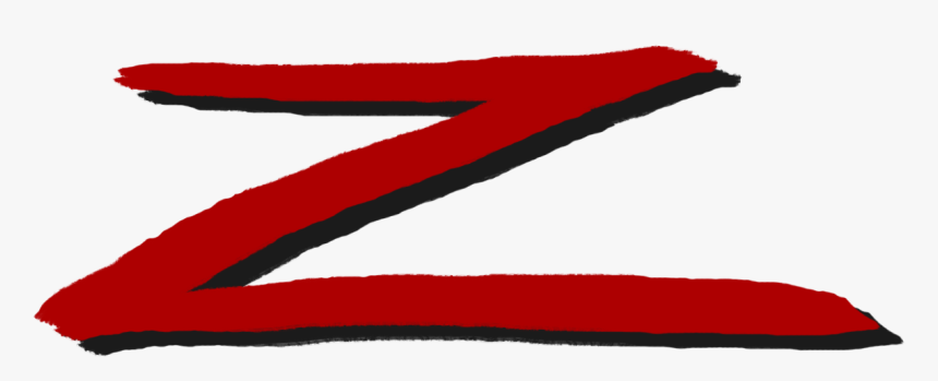 Z Red Drop Shadow - Z Zorro Png, Transparent Png, Free Download