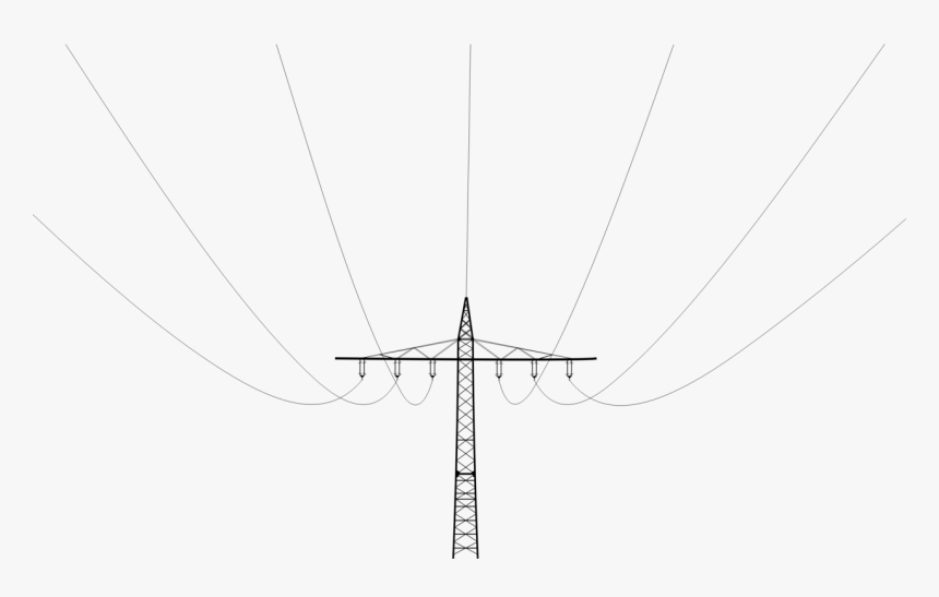 Electrical Power Line - Overhead Power Line, HD Png Download, Free Download