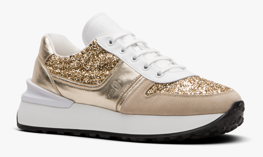 Suede And Glitter Sneaker Grays/browns - Walking Shoe, HD Png Download, Free Download