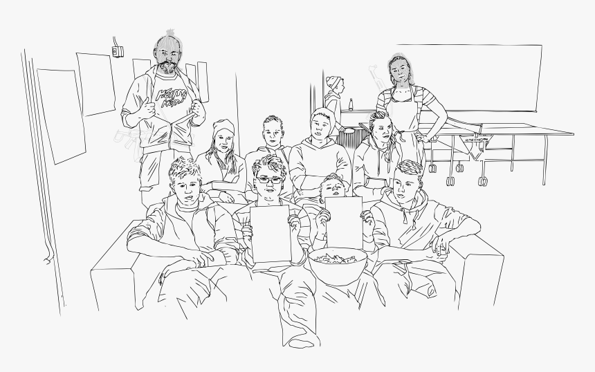 Youth And Youth Workers Clip Arts - Youth Sketch, HD Png Download, Free Download