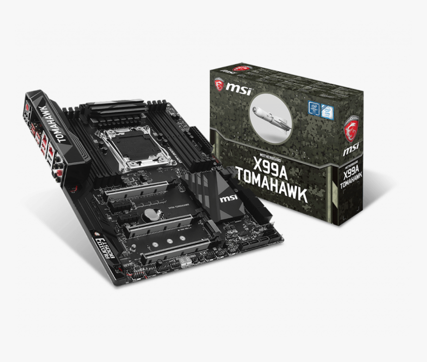 Msi X99a Tomahawk Lga2011v3 X99 Ddr4, HD Png Download, Free Download