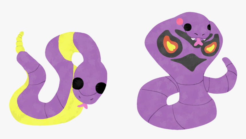 Pokemon 023-024 Ekans, Arbok - Cartoon, HD Png Download, Free Download