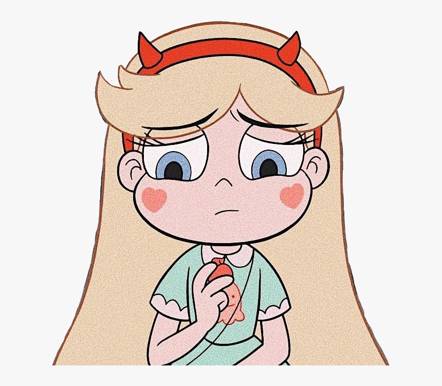 Star Butterfly Sad Face, HD Png Download - kindpng.