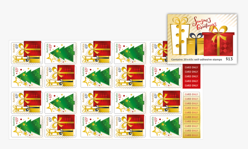 Transparent Postcard Stamp Png - Stamp 2017 Christmas Usa, Png Download, Free Download