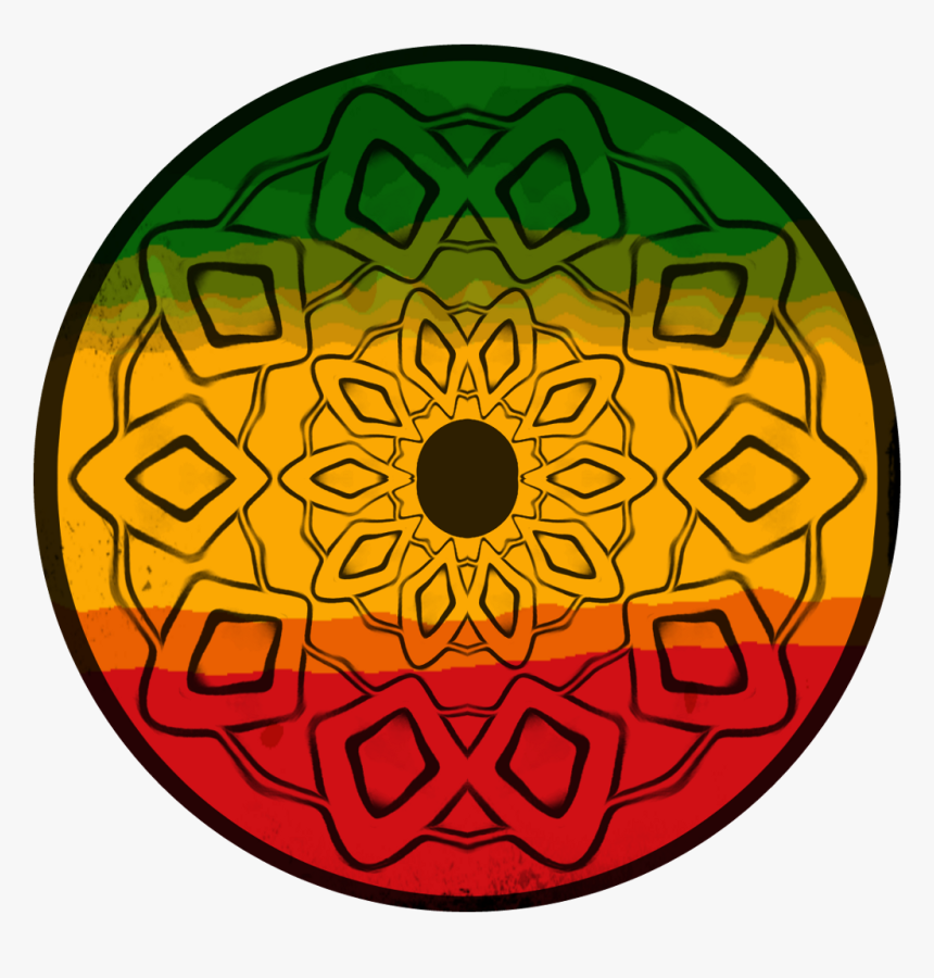 #mandala #vertjaunerouge #reggae #rasta #geometricpatterns - Masjid Muhibbuddin Shah, HD Png Download, Free Download