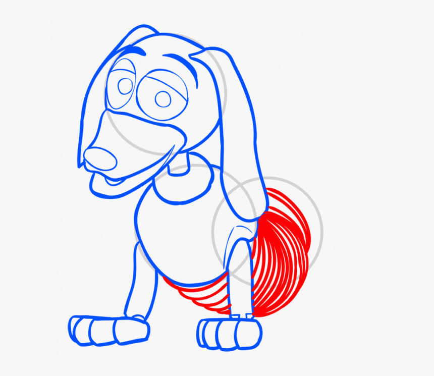 Transparent Slinky Png - Dog In Toy Story Drawing, Png Download, Free Download